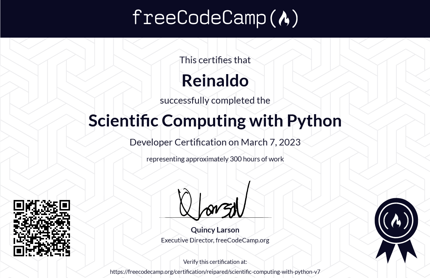 Scientific Computing with Python Certificate